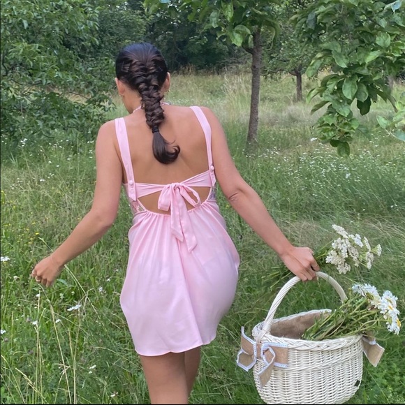 FOR LOVE & LEMONS Pastel Watercolor Rose Dress - Picture 3 of 16